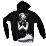 Air Jordan 9 Flint Grey Matching T-Shirt, Sweatshirts & Hoodies Black T-Shirt (Marilyn Monroe stay ill)| illcurrency