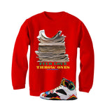 Air Jordan 7 Miro Matching T-Shirt Red T-Shirt (Fck Love)| illcurrency