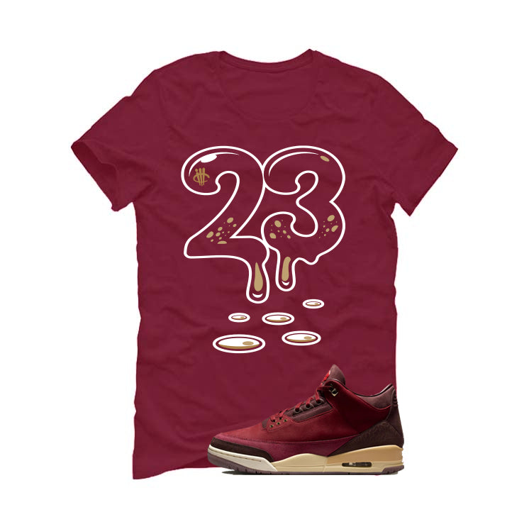 Air Jordan 3 OG Bin 23 Matching T-Shirt Maroon T-Shirt (23)| illcurrency