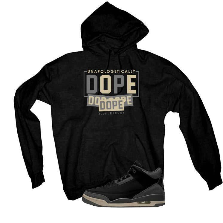 A Ma Maniere x Air Jordan 3 Black Black T-Shirt (DOPE)| illcurrency