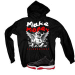 Air Jordan 11 Low Bred Black T-Shirt (Make Money)| illcurrency