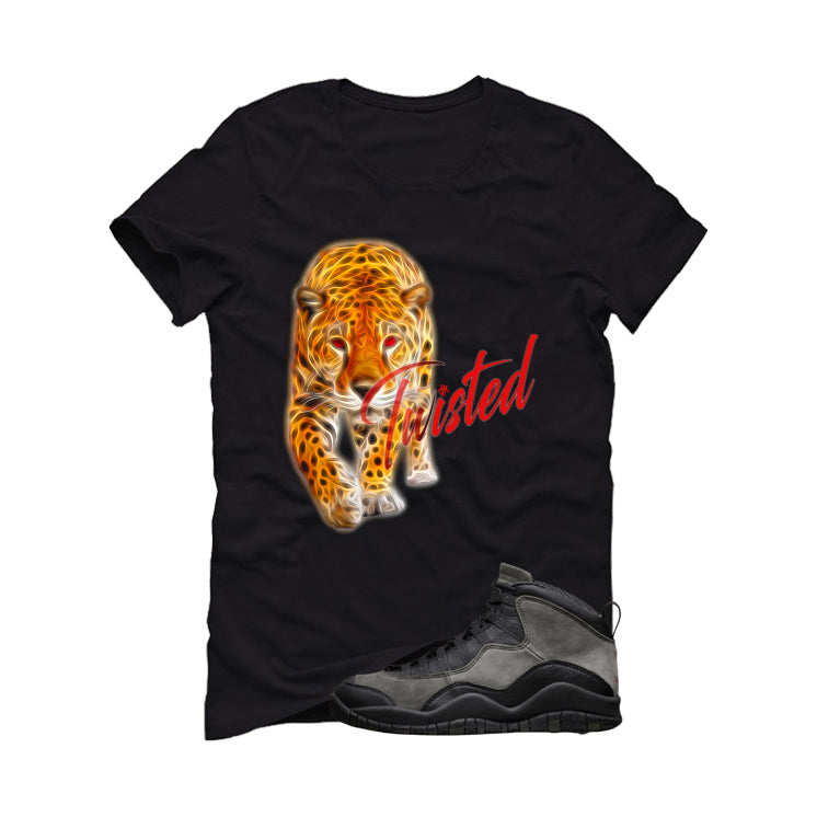 Air Jordan 10 Shadow Matching T-Shirt, Sweatshirts & Hoodies Black T-Shirt (Twisted)| illcurrency