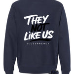 Air Jordan 1 High OG Midnight Navy Navy Blue T-Shirt (They not like us)| illcurrency