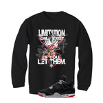 Air Jordan 4 Bred Matching T-Shirt Limitations