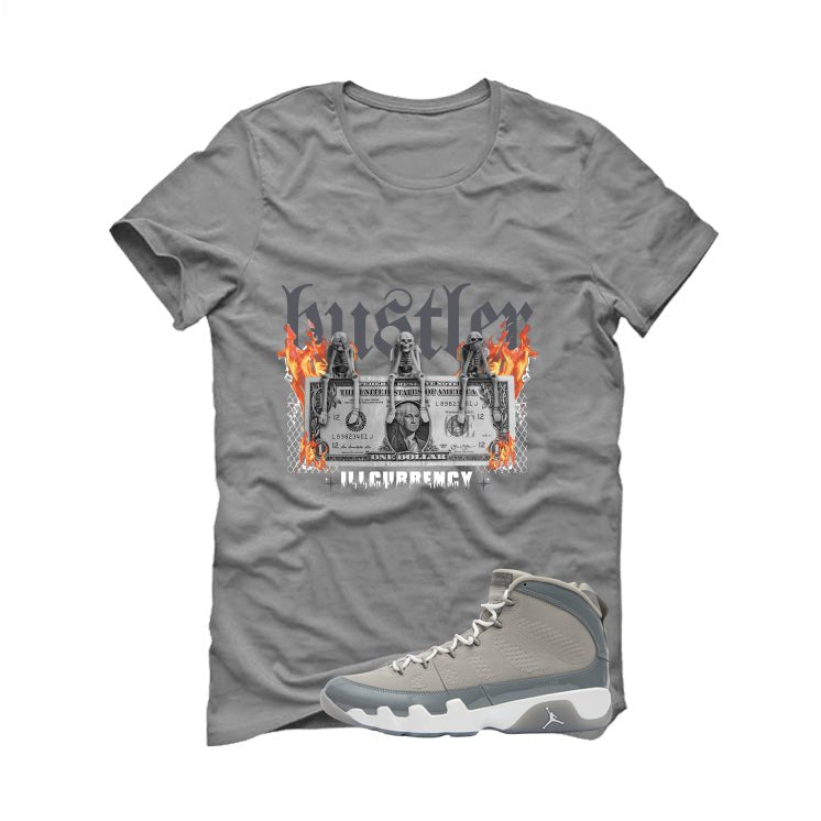 Air Jordan 9 Cool Grey Grey T-Shirt (See No Evil Hustler)| illcurrency