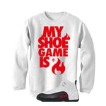 Air Jordan 12 “Red Taxi” | illcurrency White T-Shirt (MY SHOE IS LIT)