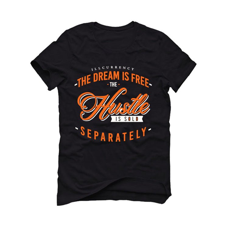 Air Jordan 12 “Brilliant Orange” Black T-Shirt (The dream is free)