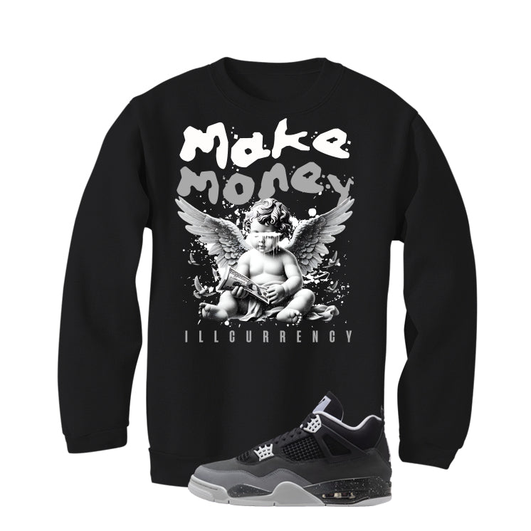 Air Jordan 4 Fear Pack Black T-Shirt (Make Money)| illcurrency