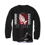 Air Jordan 5 Black Metallic Reimagined Black T-Shirt (Blessed not lucky)| illcurrency