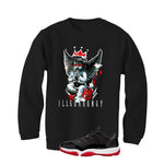 Air Jordan 11 Low Bred Black T-Shirt (Graffiti Angel)| illcurrency