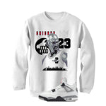 Air Jordan 4 White Cement White T-Shirt (Goat)| illcurrency