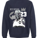 Air Jordan 5 “Georgetown” | illcurrency Navy Blue T-Shirt (The Goat)