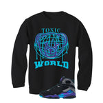 Air Jordan 8 OG Aqua Black T-Shirt (Toxic World)| illcurrency