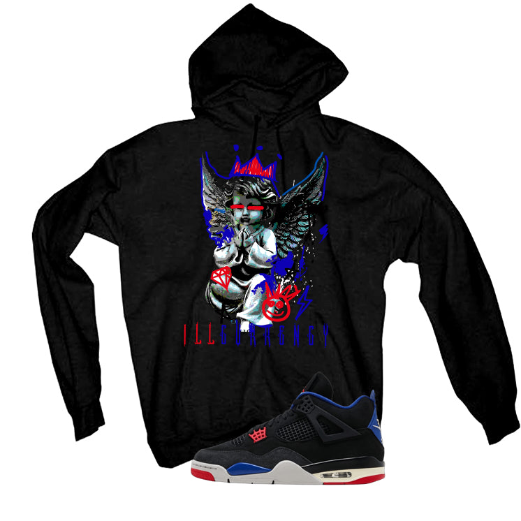 Air Jordan 4 Rare Air Black T-Shirt (Graffiti Angel)| illcurrency