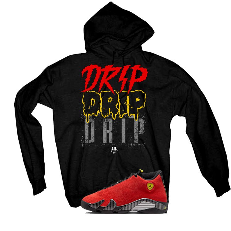 Air Jordan 14 Ferrari Black T-Shirt (Drip Drip)| illcurrency