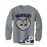Air Jordan 1 Rare Air Deep Royal Blue Grey T-Shirt (Heartless)| illcurrency