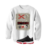 Air Jordan 11 Low Bred White T-Shirt (Cut from a different cloth)| illcurrency