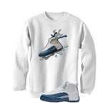 Air Jordan 12 French Blue White T-Shirt (Splash Shoe)| illcurrency