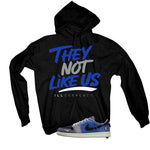 Air Jordan 1 Low OG Voodoo Alternate Matching T-Shirt, Sweatshirts & Hoodies Black T-Shirt (They not like us)| illcurrency