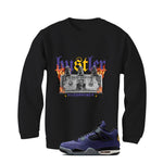Air Jordan 4 OG Lakers Matching T-Shirt, Sweatshirts & Hoodies Black T-Shirt (See No Evil Hustler)| illcurrency