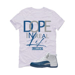 Air Jordan 12 French Blue White T-Shirt (DOPE)| illcurrency
