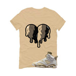 Air Jordan 6 Sail/Neutral Olive Matching T-Shirt, Sweatshirts & Hoodies Tan T-Shirt (Heart)| illcurrency