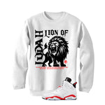 Air Jordan 6 White Infrared Matching T-Shirt Lion of Judah
