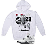Air Jordan 4 White Cement White T-Shirt (Goat)| illcurrency