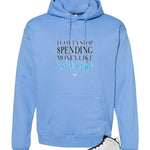 Air Jordan 9 “Powder Blue” | illcurrency Carolina Blue T-Shirt (Gotta Stop Spending Money)