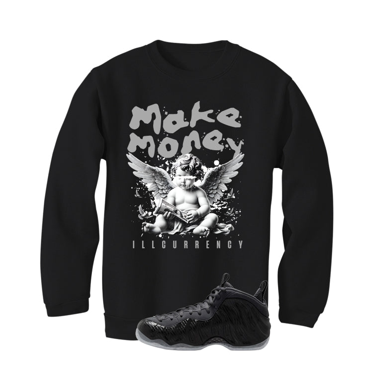 NIKE FOAMPOSITE ONE CARBON FIBER Matching T-Shirt, Sweatshirts & Hoodies Black T-Shirt (Make Money)| illcurrency