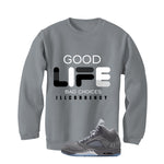 Air Jordan 5 Wolf Grey Matching T-Shirt, Sweatshirts & Hoodies Grey T-Shirt (Bad Choices)| illcurrency