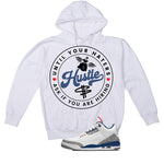 Air Jordan 3 True Blue Matching T-Shirt White T-Shirt (Haters Catch Up)| illcurrency