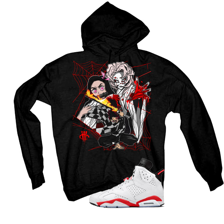 Air Jordan 6 White Infrared Matching T-Shirt Demon Slayer