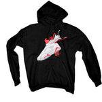 Air Jordan 7 "White Infrared" Black T-Shirt (SPLASH)