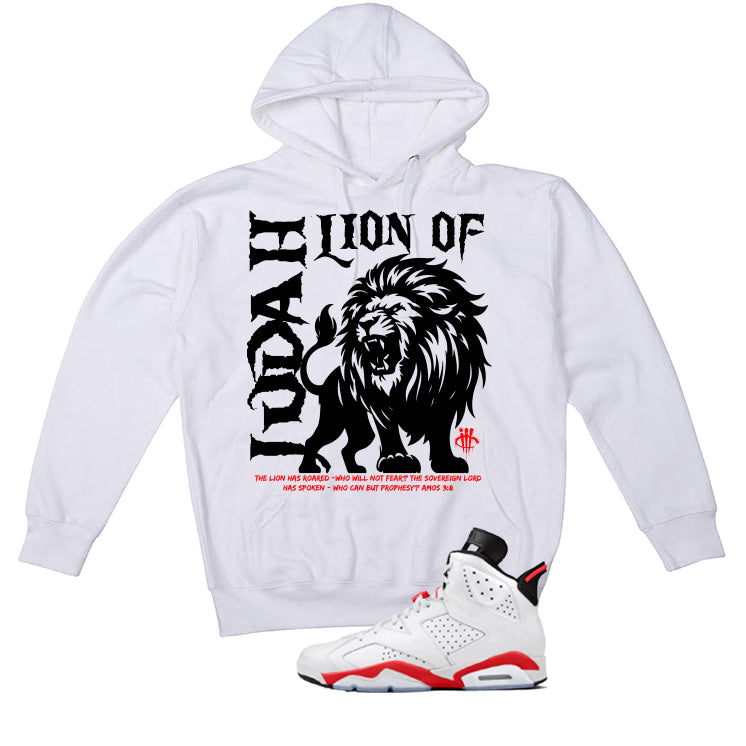 Air Jordan 6 White Infrared Matching T-Shirt Lion of Judah