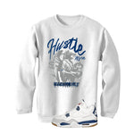Nike SB x Air Jordan 4 Navy White T-Shirt (Hustle More)| illcurrency