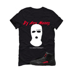 Air Jordan 12 Bloodline Matching T-Shirt, Sweatshirts, & Hoodies Black T-Shirt (By Any Means)| illcurrency