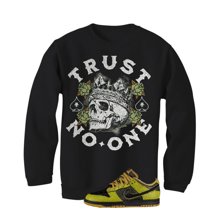 Nike Dunk Low Halloween Skull Black T-Shirt (TRUST NO ONE)| illcurrency