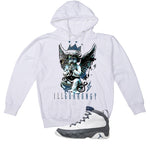 Air Jordan 9 Flint Grey Matching T-Shirt, Sweatshirts & Hoodies White T-Shirt (Graffiti Angel)| illcurrency