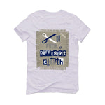AIR JORDAN 3 “WHITE NAVY”| ILLCURRENCY White T-Shirt (Cut from a different cloth)