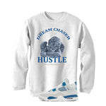 Air Jordan 4 “Military Blue” | illcurrency White T-Shirt (Dream Chaser Angel)