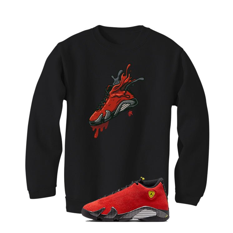 Air Jordan 14 Ferrari Black T-Shirt (Splash Shoe)| illcurrency