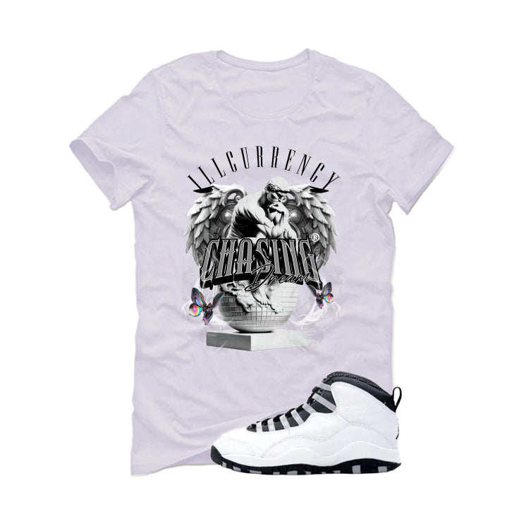 Air Jordan 10 OG Steel White T-Shirt (Chasing Dreams)| illcurrency