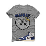 Air Jordan 1 Rare Air Deep Royal Blue Grey T-Shirt (Heartless)| illcurrency