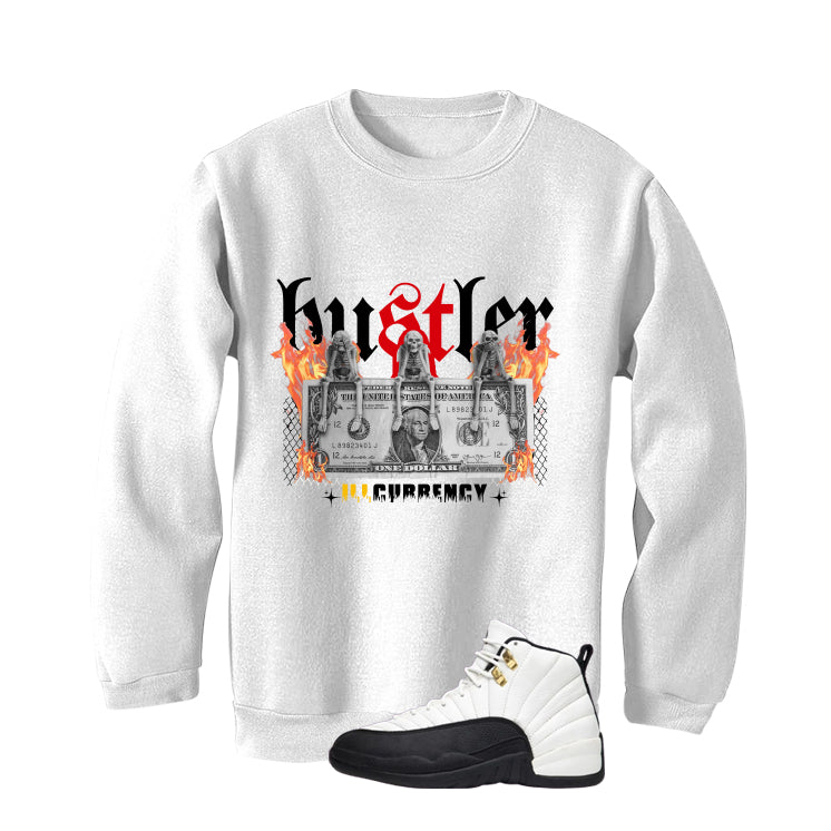 Air Jordan 12 Taxi Matching T-Shirt, Sweatshirts & Hoodies White T-Shirt (See No Evil Hustler)| illcurrency