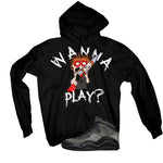 Air Jordan 10 Shadow Matching T-Shirt, Sweatshirts & Hoodies Black T-Shirt (Wanna Play)| illcurrency