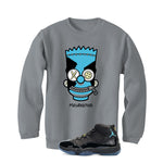 Air Jordan 11 Gamma Blue Matching T-Shirt, Sweatshirts & Hoodies Grey T-Shirt (Misunderstood)| illcurrency