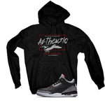 Air Jordan 3 Black Cement Black T-Shirt (Authentic)| illcurrency