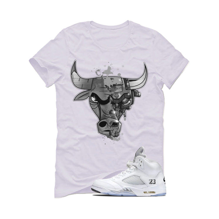 Air Jordan 5 OG White Metallic Matching T-Shirt, Sweatshirts & Hoodies White T-Shirt (Bully)| illcurrency