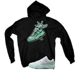 Air Jordan 11 Low WMNS Igloo Black T-Shirt (Splash Shoe)| illcurrency